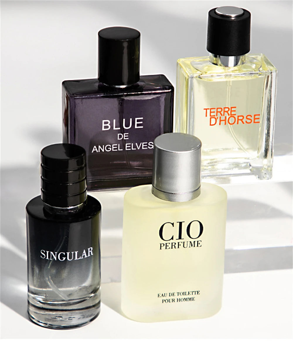 Luxury Brand Perfume Men Cologne Man Parfums Homme 120ml Hombre Perfumes Masculinos Gift Box 4Pcs Set Plant Floral Scent Spray