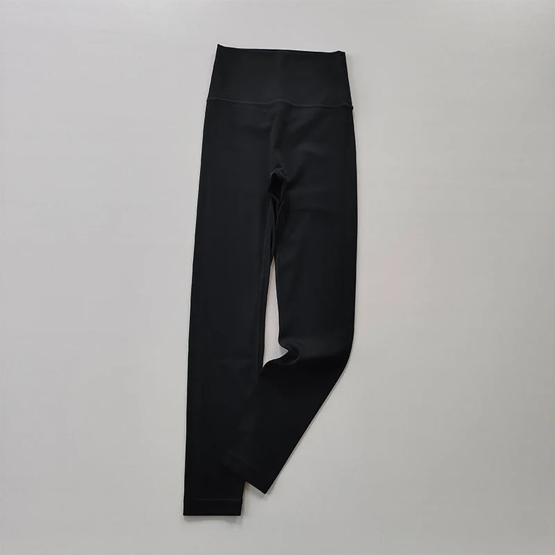 Pocket Sports Nude Yoga Pants Women's High Waist Hip Lift Tight Tight Leggings  Fast-Drying Running and Fitness Pants