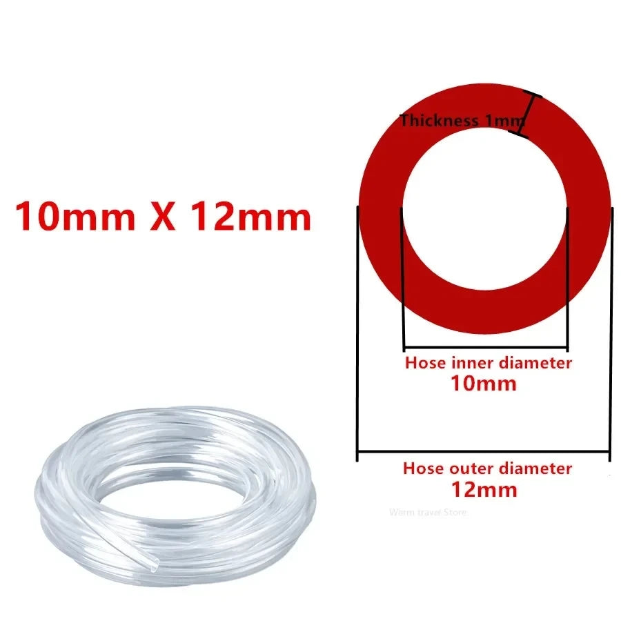 PVC Pipe Transparent Water Pipe Pipes Tube Hoses Aquarium Tubing Water Pump Hosing Garden Hose 3 4 5 6 7 8 9 10 12 14 16 mm