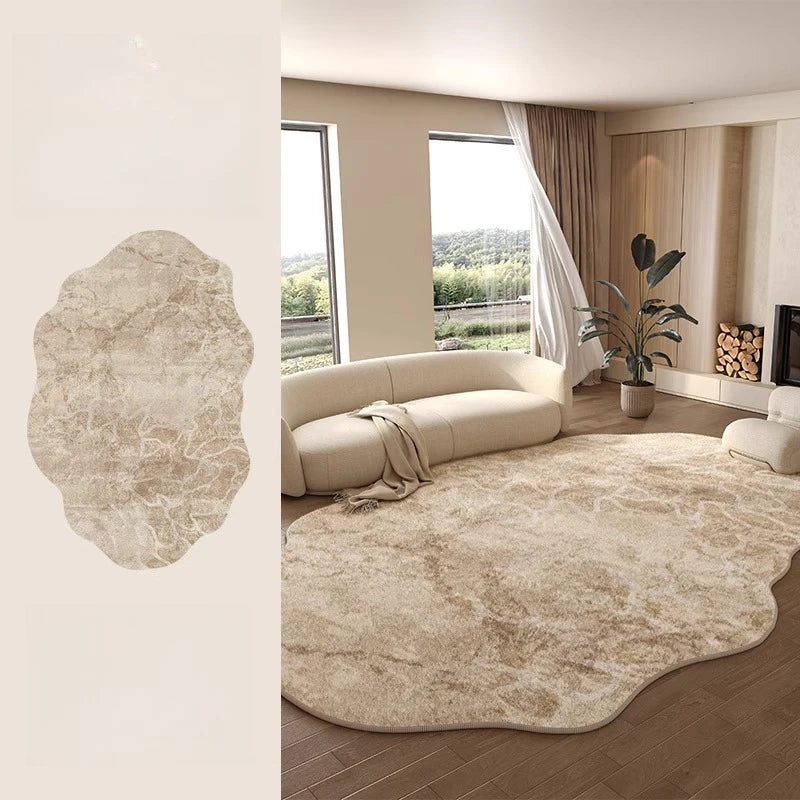 Irregular Shapes Bedroom Decor Large Carpet Light Luxury Carpets for Living Room Thick Plush Cloakroom Floor Mat Fluffy Soft Rug