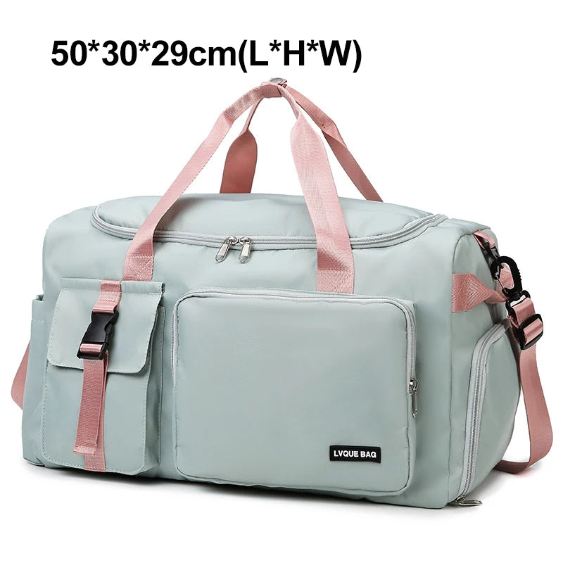Sports Gym Bag Travel Dry Wet Handbags For Women Female Swimming Shoulder Crossbody Fitness Outdoor Travel Bag Weekender Duffel