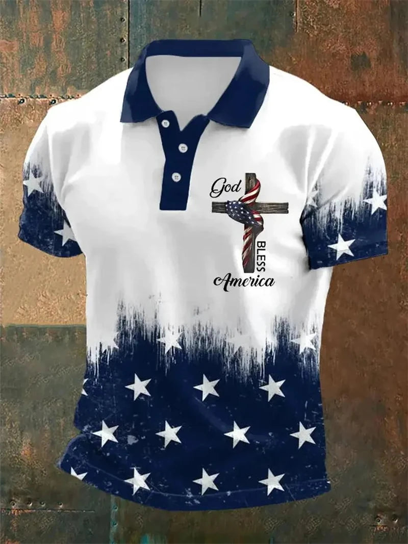 America 250th Anniversary Polo Shirt USA Flag 1776–2026 Patriotic Golf Polo American Independence Day Apparel Fourth Of July Top