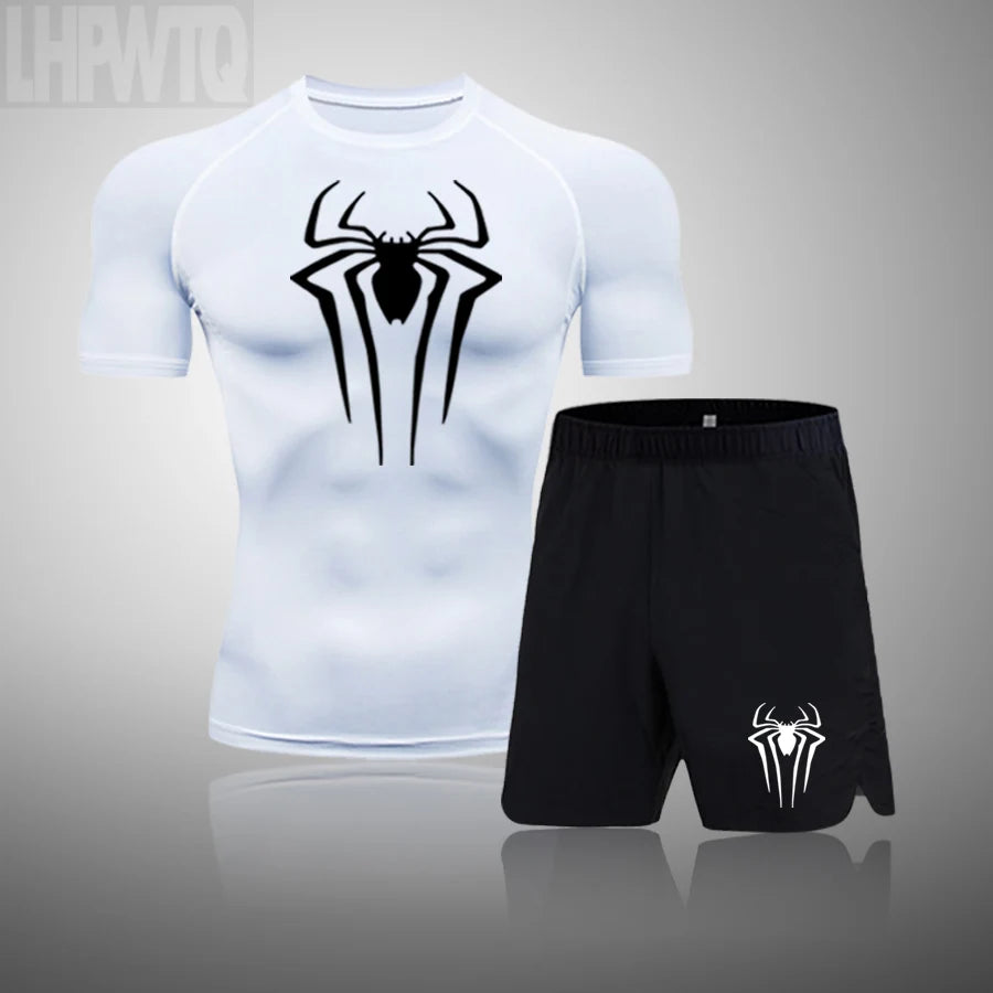 New Compression Shirt Men Rashguard Fitness Short Sleeve Running Shirt Man Gym T Shirt Sportswear Tights T Shirt Men