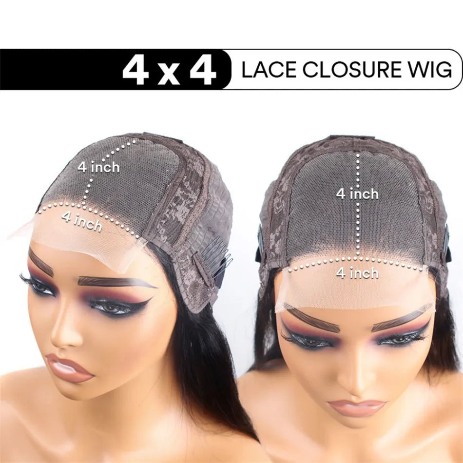 Wear And Go Glueless Bob Wig Human Hair Pre Plucked Pre Cut 5X5 Hd Transparent Lace Front Wigs For Women Straight Short Bob Wigs