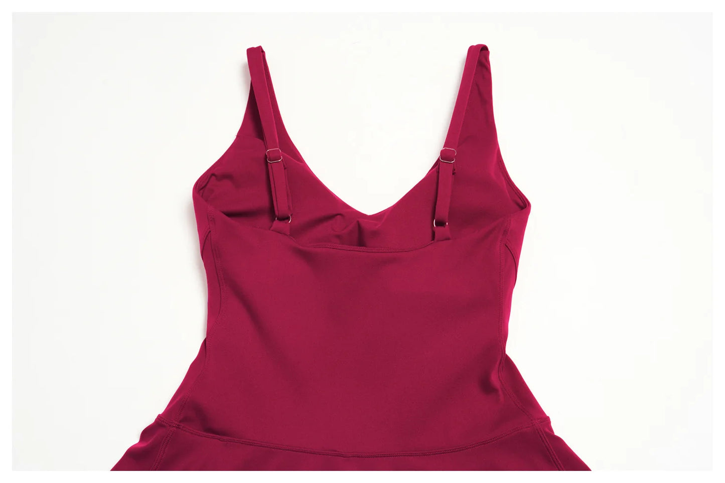 Yoga Bodysuit Women Fitness Jumpsuit Sexy Sport with Side Pockets Workout One-Piece Dance Ballet Sport Dress Female Tennis Skirt
