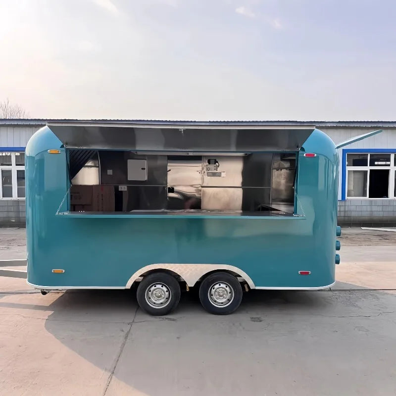 Catering Food Truck Fully Equipped Mobile Kitchen Pizza Coffee Cart Ice Cream BBQ Truck Cheap Mobile Food Trailer