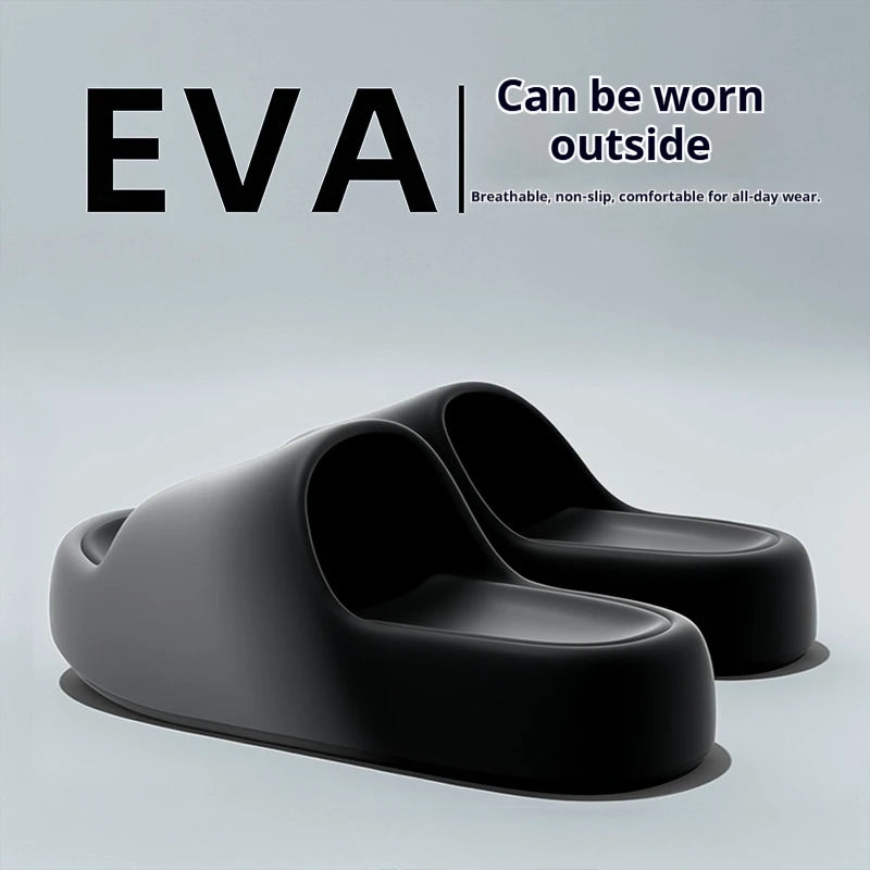 New EVA Cloud Slides Thick Sole Non Slip Odor Free Summer Slippers For Women Men Bathroom Dormitory Shower Bedroom Home Shoes