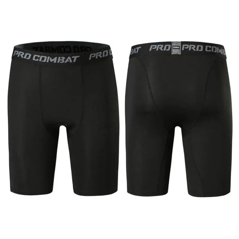 2025 New Men's Sports Leggings, Fitness Elastic Compression Leggings, Quick Drying Shorts, Running Training Elastic Shorts
