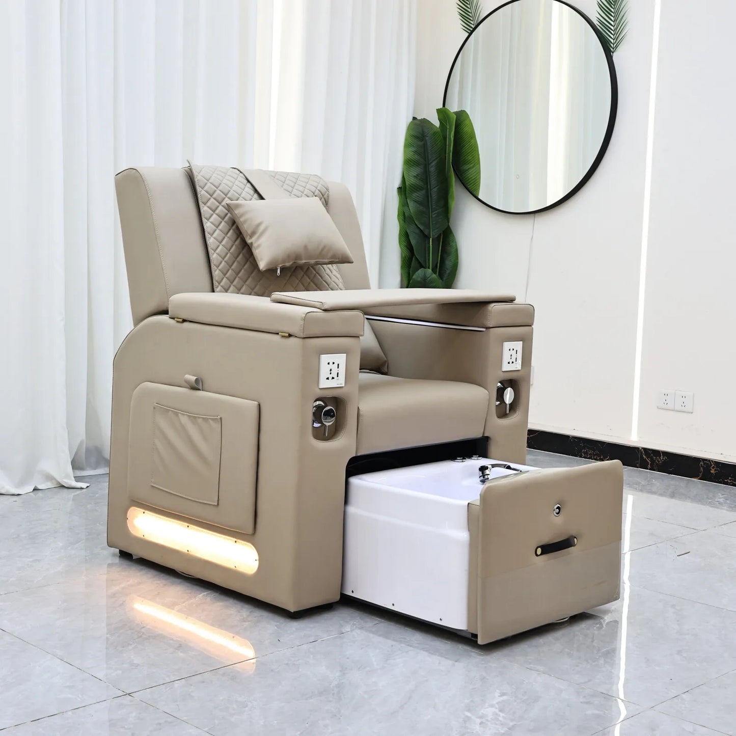 Electric Foot Repair Chair, Nail Salon, Beauty Foot Chair, Foot Bath Care, Foot Repair Sofa, Foot Bath and Foot Repair Integrate