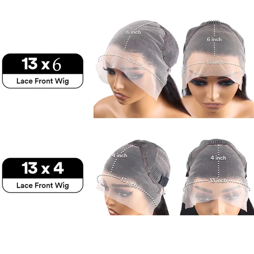 30 36 Inch Body Wave Lace Front Wig 13x4 13x6 Lace Frontal Human Hair Wigs 200 Density Body Wave Brazilian Hair Wig For Women