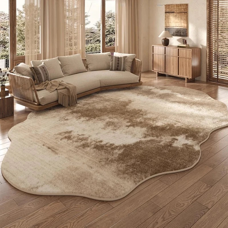 Irregular Shapes Bedroom Decor Large Carpet Light Luxury Carpets for Living Room Thick Plush Cloakroom Floor Mat Fluffy Soft Rug