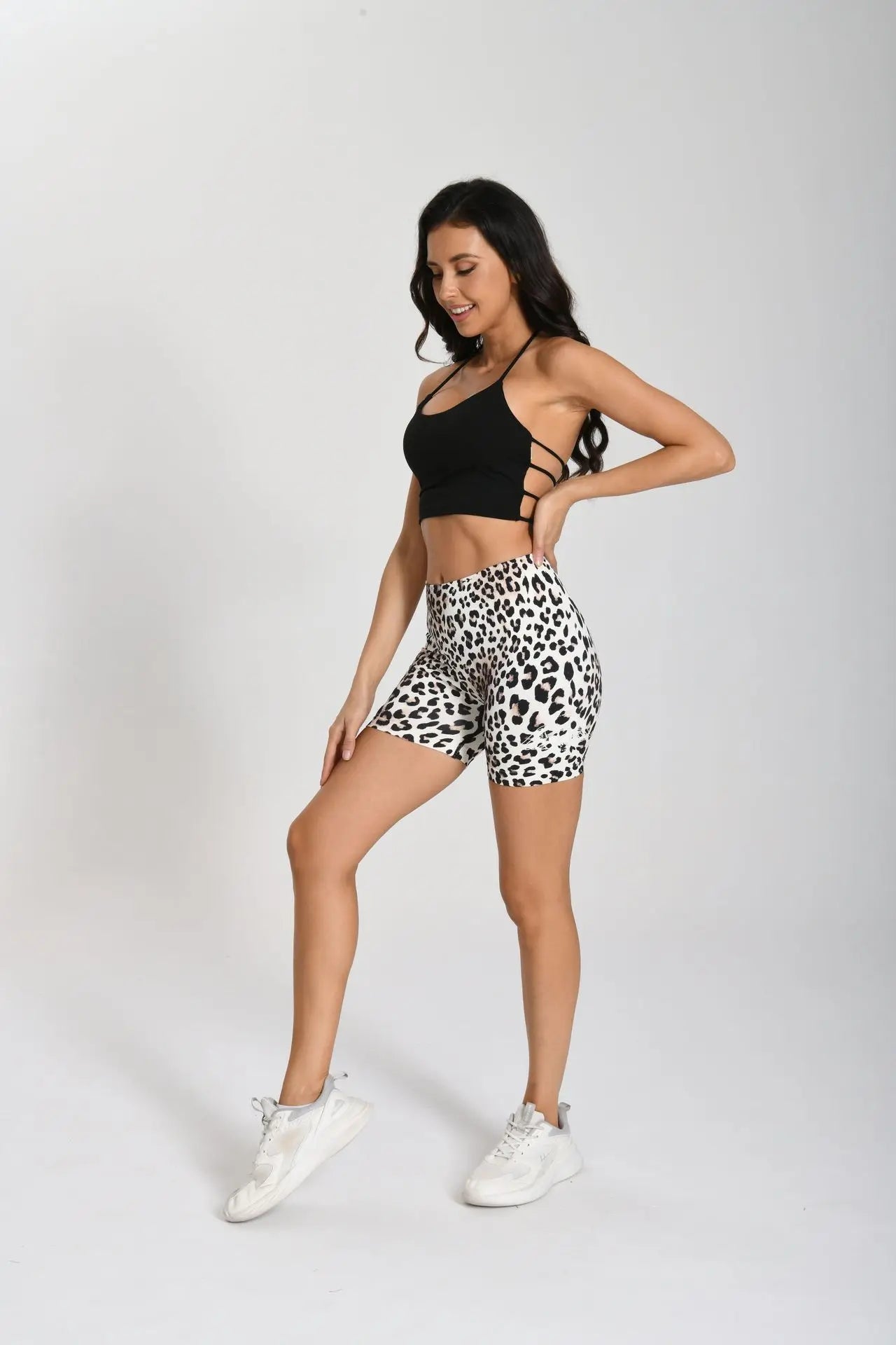 Women's High-Waisted 3D Printed Yoga Shorts - Dopamine Colors, Butt-Lifting, Non-See-Through for Yoga