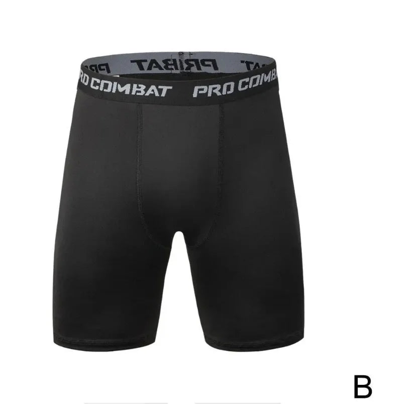 2025 New Men's Sports Leggings, Fitness Elastic Compression Leggings, Quick Drying Shorts, Running Training Elastic Shorts
