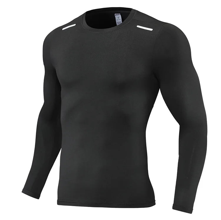 Long Sleeve T-shirt Fitness Basketball Running Tight Men Spandex Bodybuilding Sports Shirt Gym Training Compression Sport Top