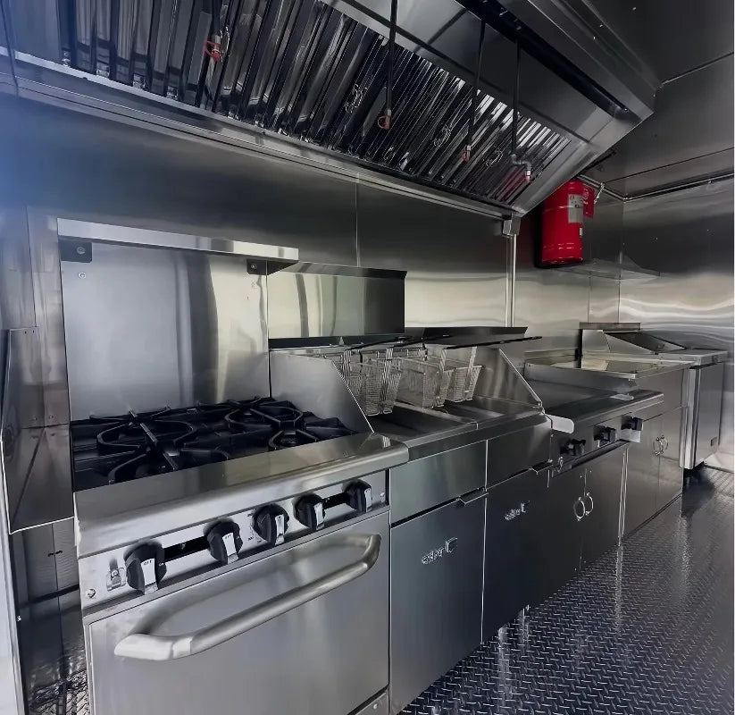Catering Food Truck Fully Equipped Mobile Kitchen Pizza Coffee Cart Ice Cream BBQ Truck Cheap Mobile Food Trailer