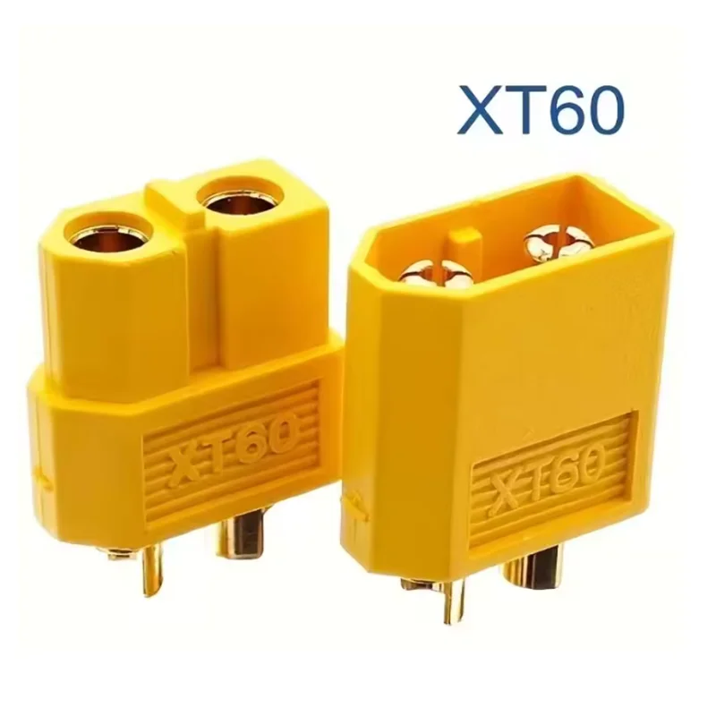 10PCS XT60 Battery Connector Male Plug Gold-plated Connector DIY Connecting Part for RC Aircraft Drone Accessories