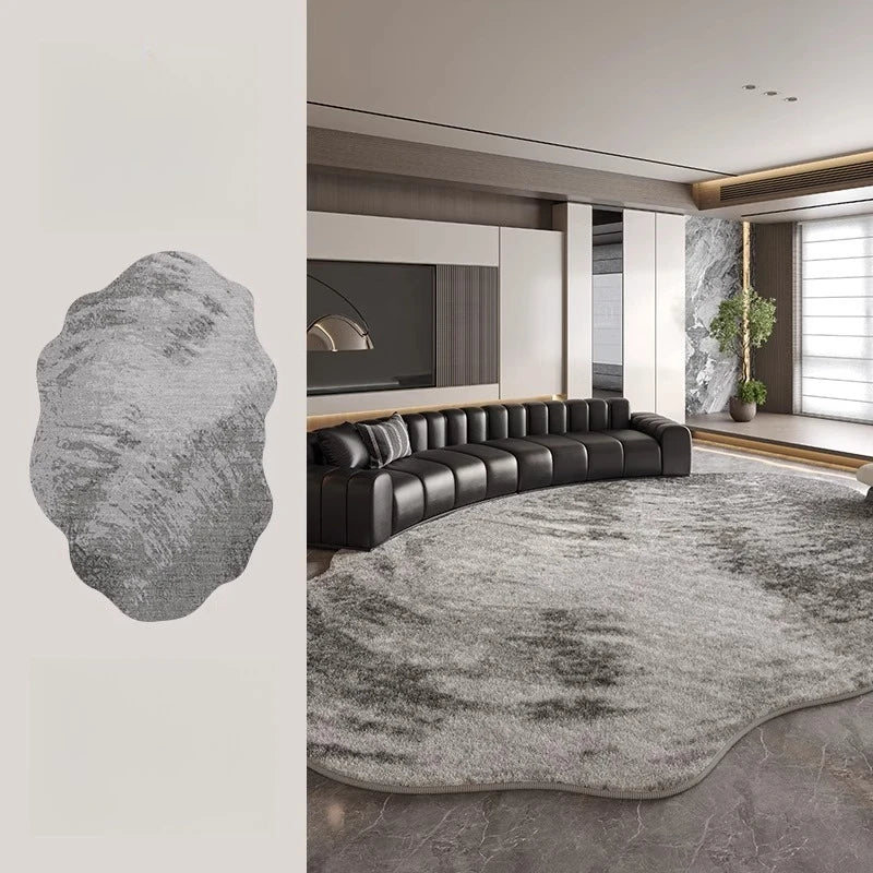 Irregular Shapes Bedroom Decor Large Carpet Light Luxury Carpets for Living Room Thick Plush Cloakroom Floor Mat Fluffy Soft Rug