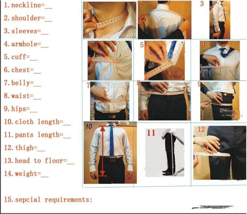 Handmade Men's Suit  Custom Wedding Tuxedo