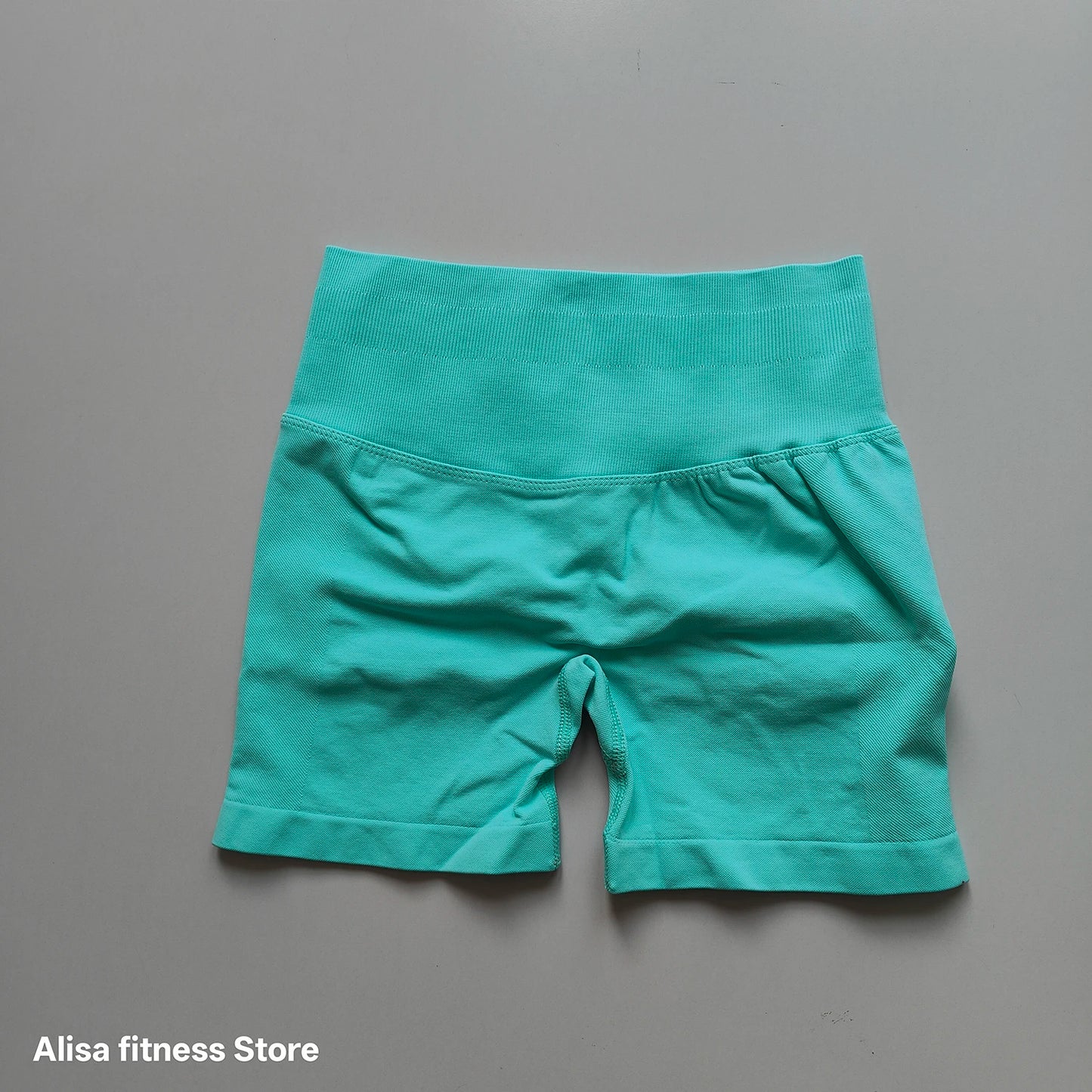 Summer High Waisted Yoga Shorts Tummy Control Seamless Fitness Shorts Sexy Running Fitness Short Pants Solid Color Yoga Leggings