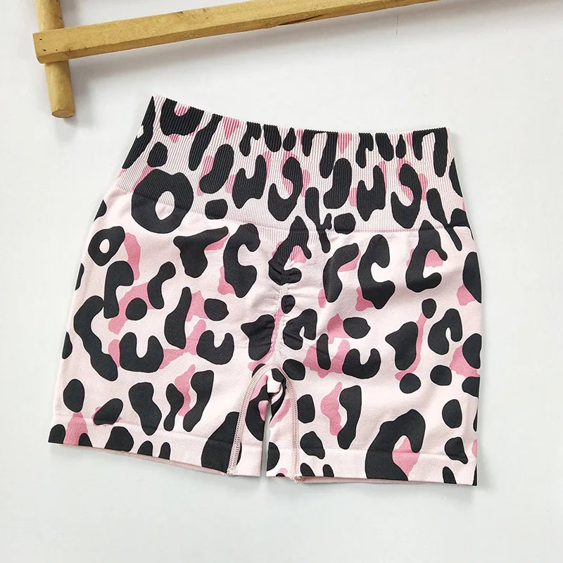 Women's High-Waisted 3D Printed Yoga Shorts - Dopamine Colors, Butt-Lifting, Non-See-Through for Yoga