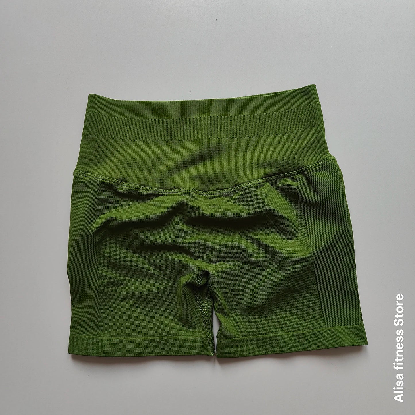 Summer High Waisted Yoga Shorts Tummy Control Seamless Fitness Shorts Sexy Running Fitness Short Pants Solid Color Yoga Leggings