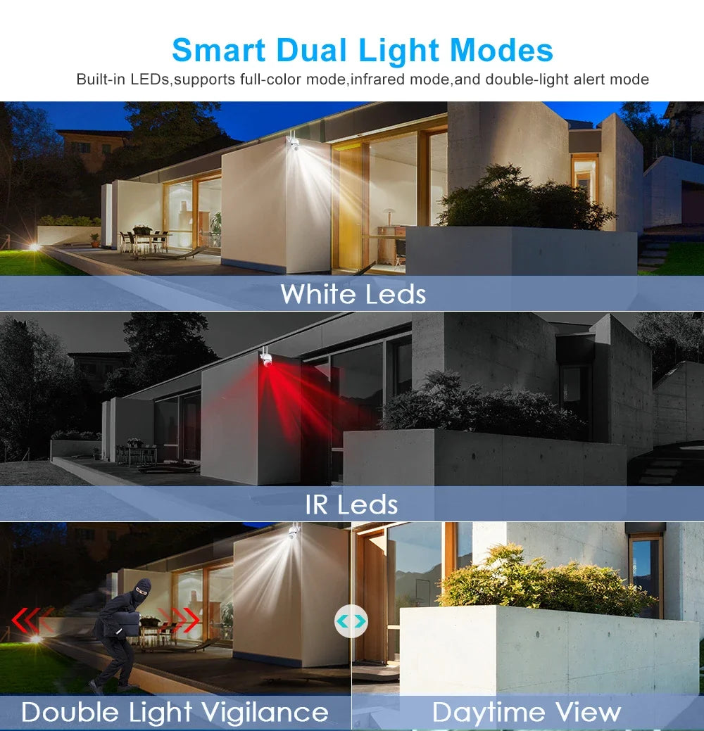 1080P Wifi Surveillance Camera Color Night Vision WiFi Camera Auto Tracking Wireless Camera Security Protection Outdoor Monitor