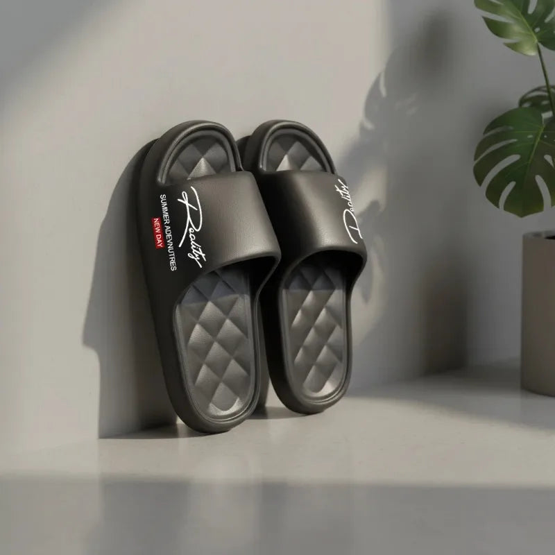EVA Men's Home Slippers Summer Soft Lightweight Innovative Design Shoes for Indoor Outdoor Leisure Activities