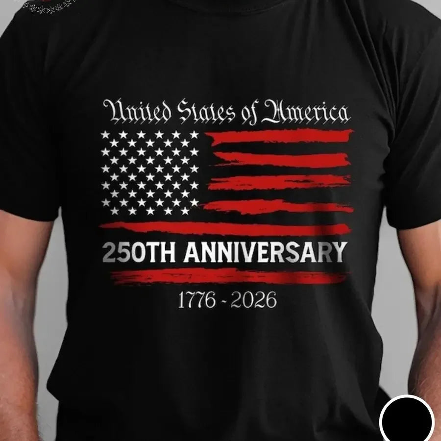USA 250th Anniversary Shirt, 1776 2026 Patriotic Tee, United States Bicentennial Shirt, American Flag Shirt for Men July 4th Gi