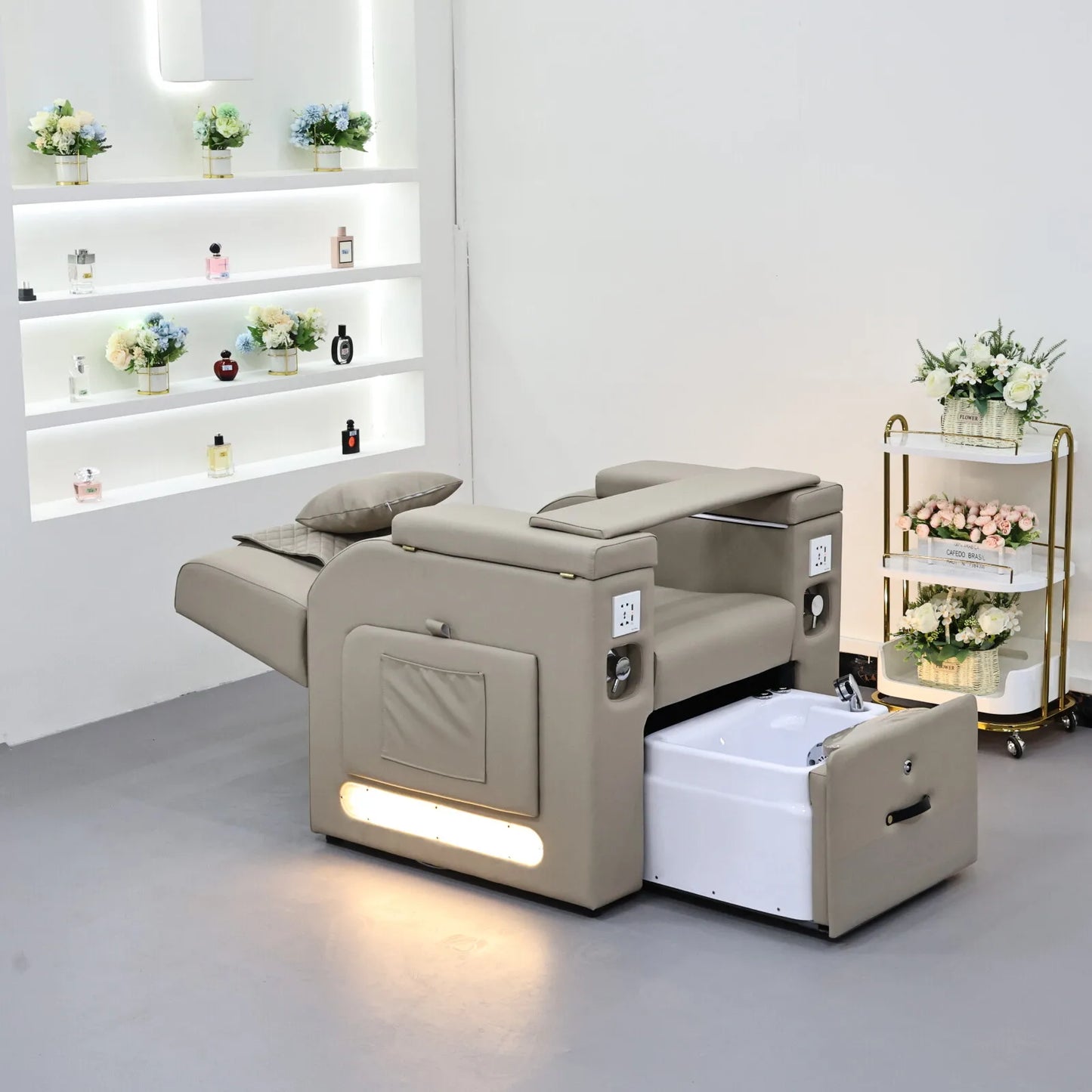 Electric Foot Repair Chair, Nail Salon, Beauty Foot Chair, Foot Bath Care, Foot Repair Sofa, Foot Bath and Foot Repair Integrate