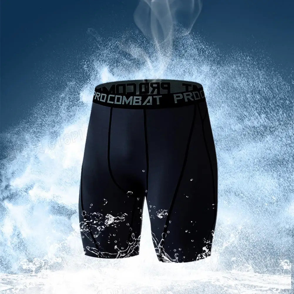 Sports Fitness Pants Men Gym Shorts Workout Tights Running Training Bottoming Shorts Compression Leggings Basketball Sportswear