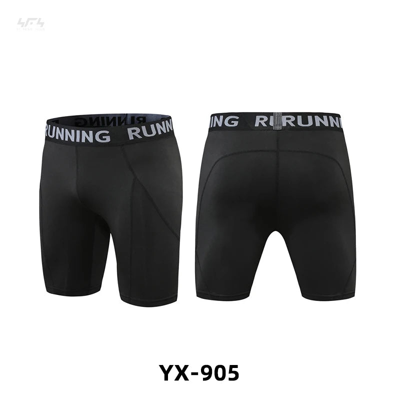Sports Fitness Pants Men Gym Shorts Workout Tights Running Training Bottoming Shorts Compression Leggings Basketball Sportswear