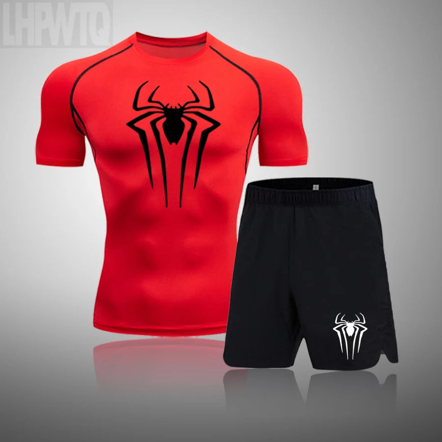 New Compression Shirt Men Rashguard Fitness Short Sleeve Running Shirt Man Gym T Shirt Sportswear Tights T Shirt Men