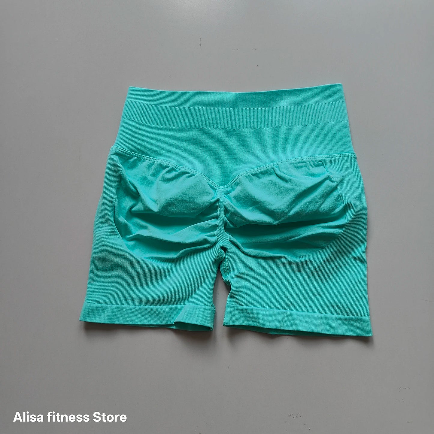 Summer High Waisted Yoga Shorts Tummy Control Seamless Fitness Shorts Sexy Running Fitness Short Pants Solid Color Yoga Leggings