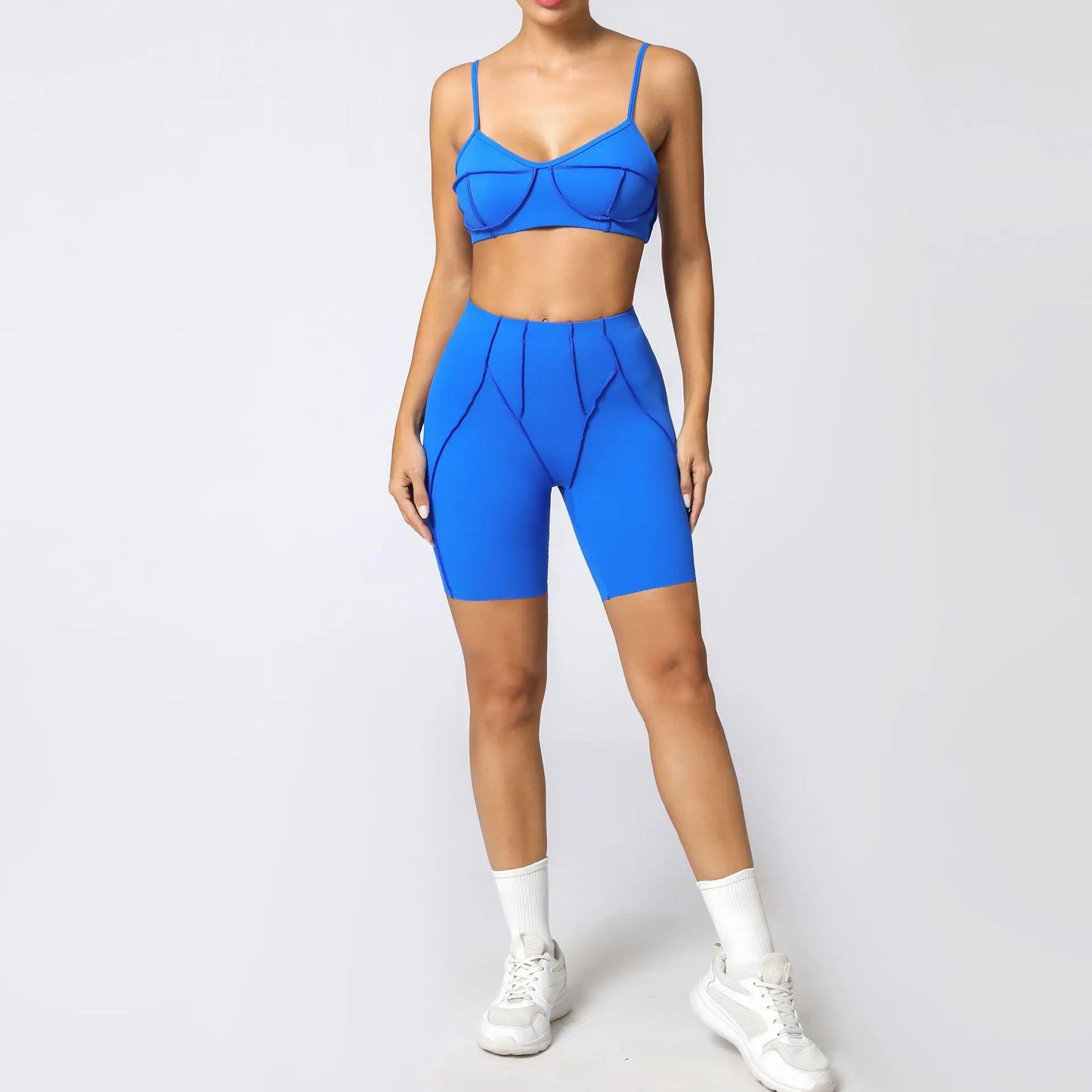 Seamless Yoga Sets Sports Fitness Hip-lifting High Waist Skinny Long-sleeved Suit Running Workout Gym Leggings Sets for Women