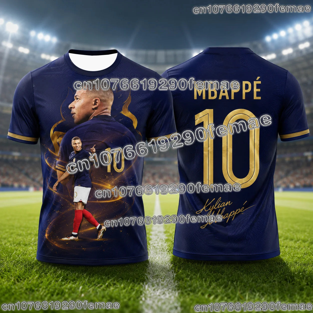 Mbappé 2026 New Arrival Men Soccer Jersey Superstar Commemorative Printed Breathable Quick Dry Football Sports Top