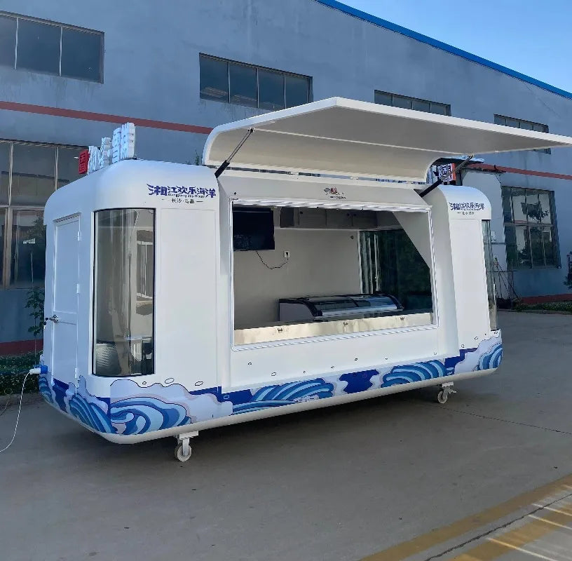 Catering Food Truck Fully Equipped Mobile Kitchen Pizza Coffee Cart Ice Cream BBQ Truck Cheap Mobile Food Trailer