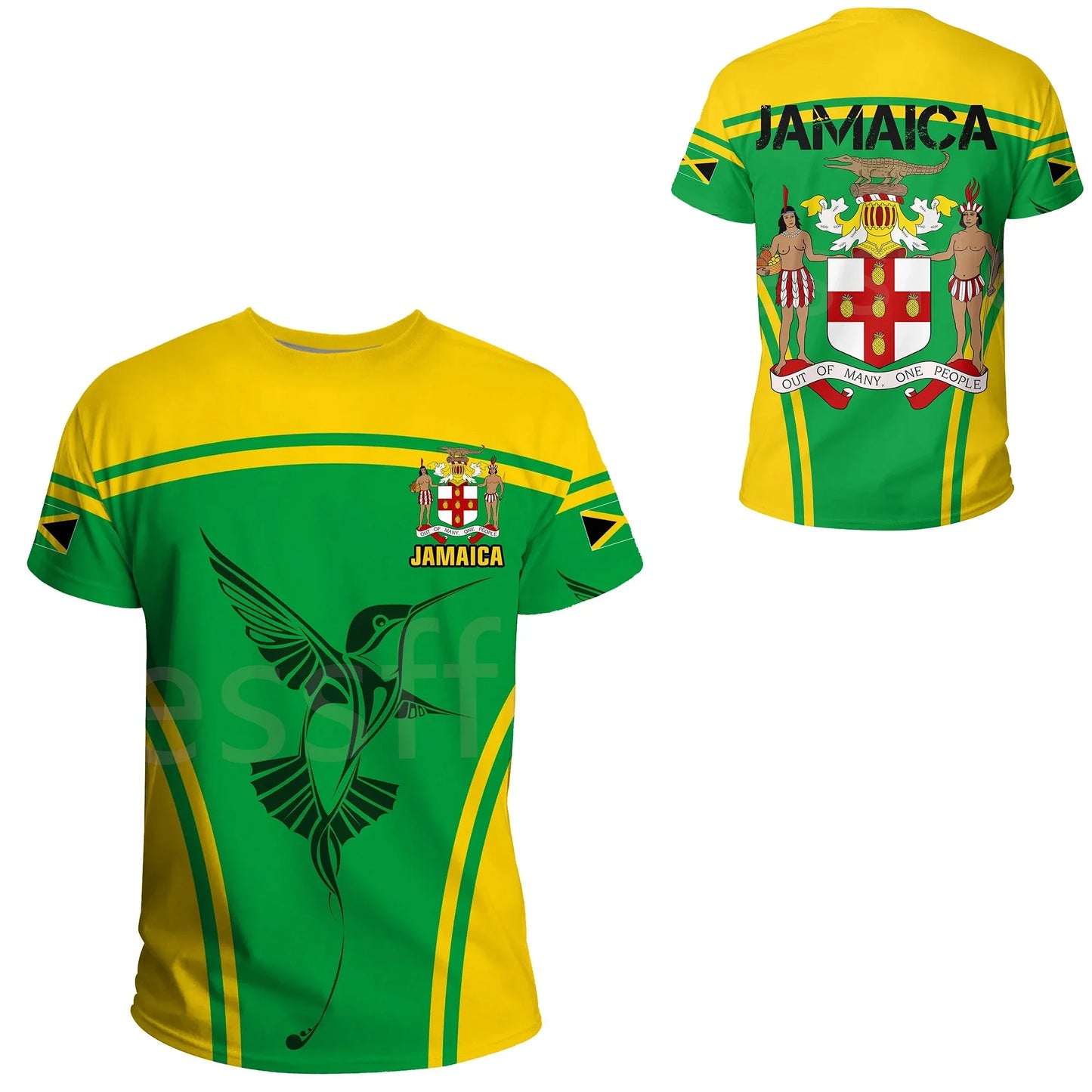 Tessffel Jamaica Lion Emblem Summer New Fashion 3D Print Tops Tee Tshirt Men Women Short Sleeve T shirt Streetwear Style-4