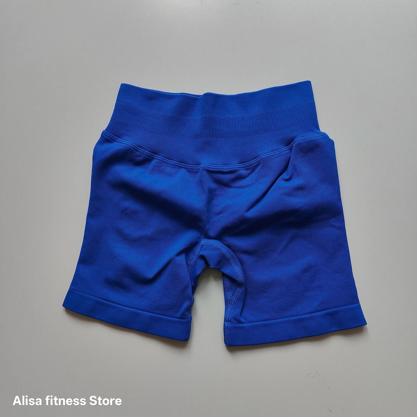 Summer High Waisted Yoga Shorts Tummy Control Seamless Fitness Shorts Sexy Running Fitness Short Pants Solid Color Yoga Leggings