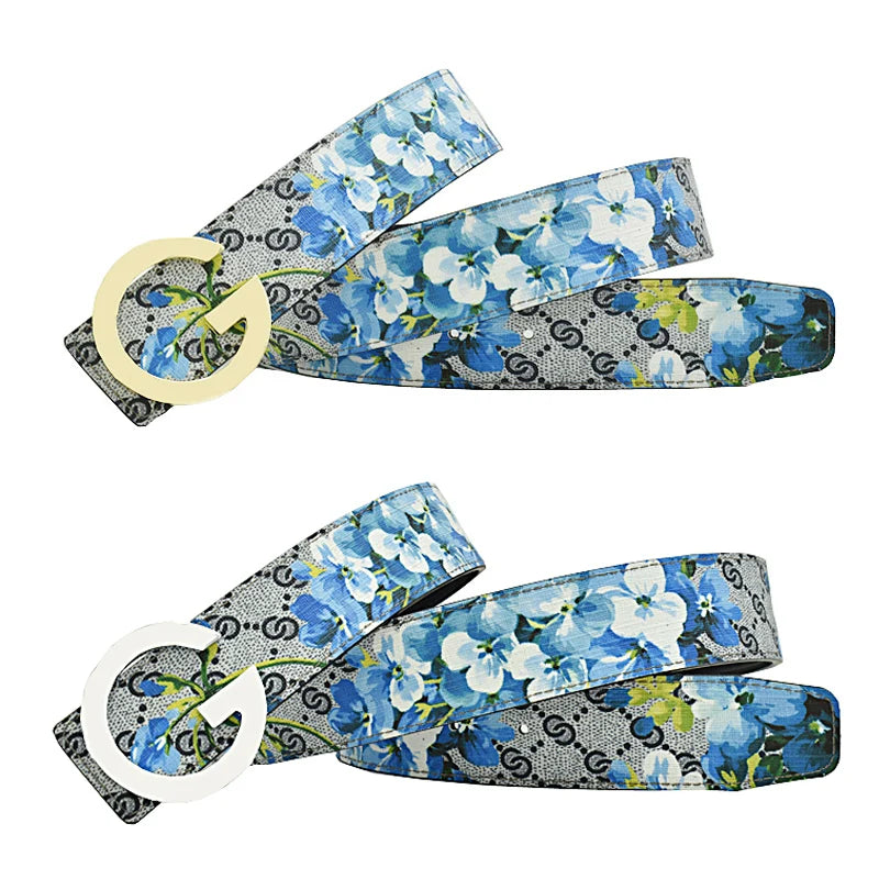 Western Tiger Print Leather Tiger Rhinestone Dragons Snake Alloy Buckle Jeans Causal Pants Men Belt