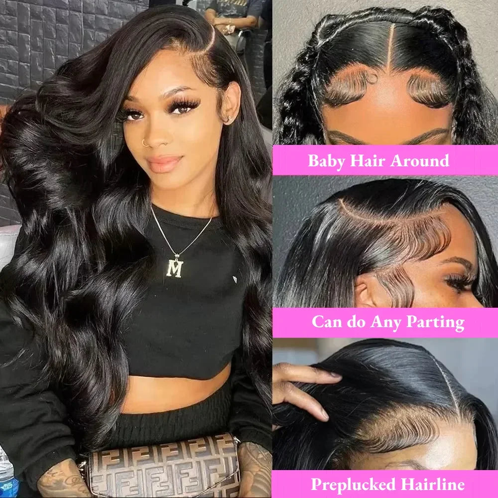 30 36 Inch Body Wave Lace Front Wig 13x4 13x6 Lace Frontal Human Hair Wigs 200 Density Body Wave Brazilian Hair Wig For Women