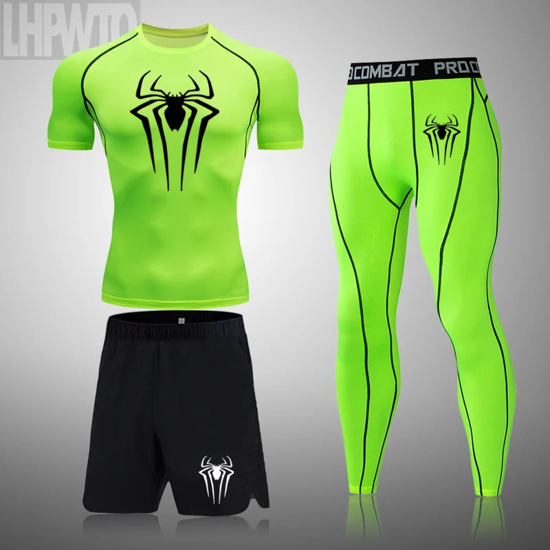 New Compression Shirt Men Rashguard Fitness Short Sleeve Running Shirt Man Gym T Shirt Sportswear Tights T Shirt Men