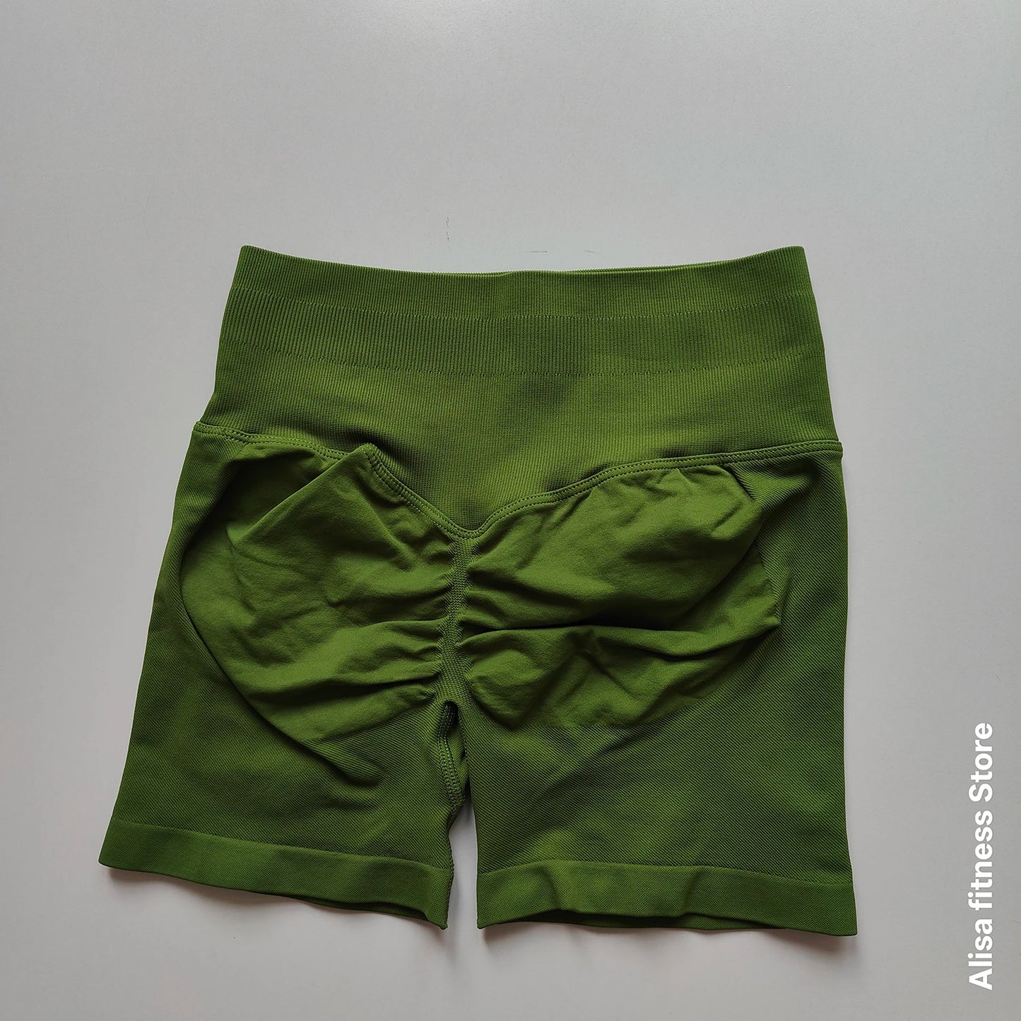 Summer High Waisted Yoga Shorts Tummy Control Seamless Fitness Shorts Sexy Running Fitness Short Pants Solid Color Yoga Leggings