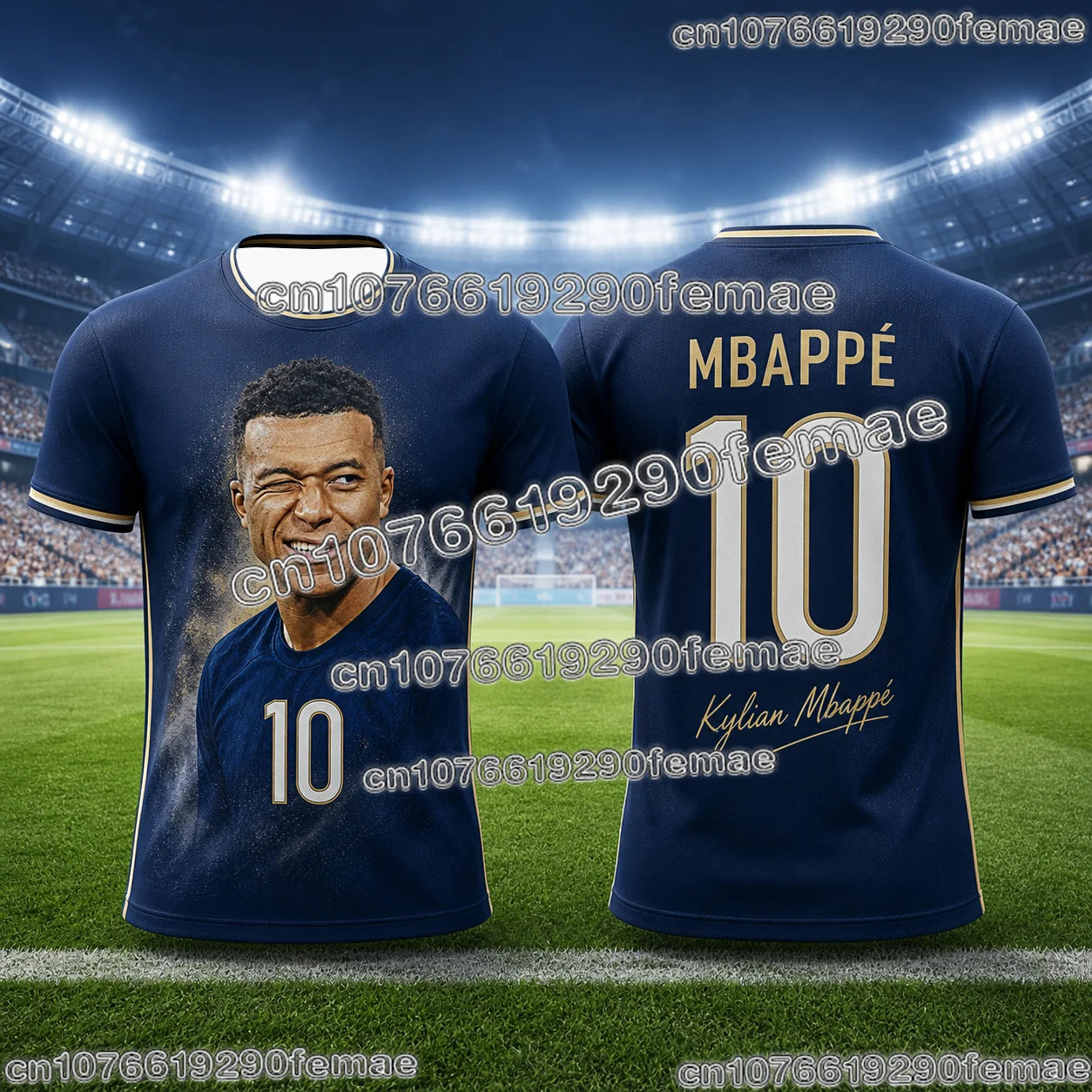 Mbappé 2026 New Arrival Men Soccer Jersey Superstar Commemorative Printed Breathable Quick Dry Football Sports Top