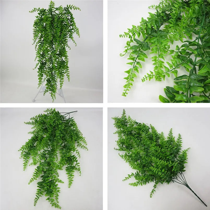 1/2PCS Green Artificial Plants Christmas Home Garden Bedroom Balcony Desktop Table Bonsai Wedding Party Decor Fake Plastic Grass
