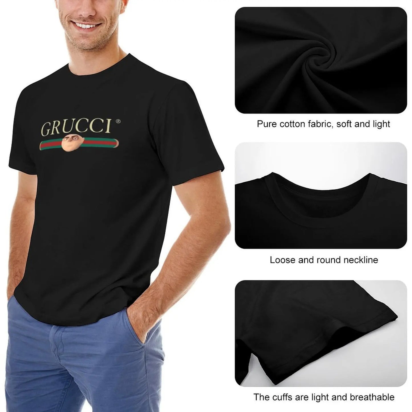Best Seller Grucci Merchandise T-Shirt funnys blacks tees men graphic tees