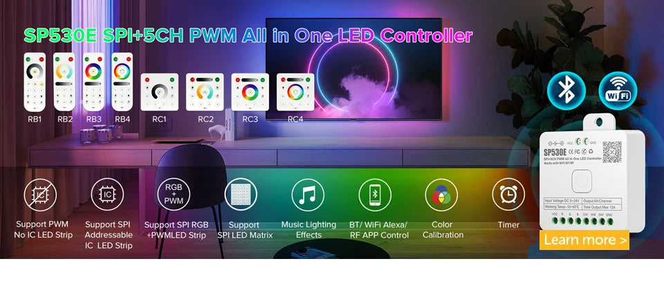 FCOB SPI RGB IC LED Light Strip WS2811 Addressable 720 630 LEDs Dream Color DC12V 24V WS2812B High Flexible FOB COB Lights