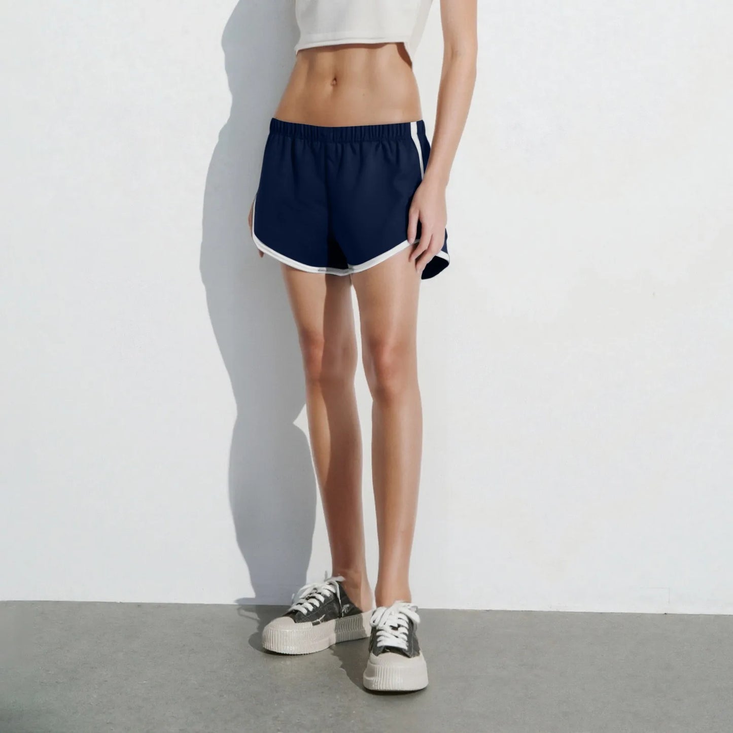 Women's Cotton Shorts Vintage Dolphin Short Pants Sexy Lounge Workout Bike Shorts Streetwear Yoga Summer Sport Hiking Wea