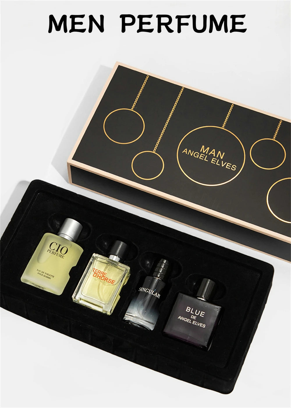 Luxury Brand Perfume Men Cologne Man Parfums Homme 120ml Hombre Perfumes Masculinos Gift Box 4Pcs Set Plant Floral Scent Spray