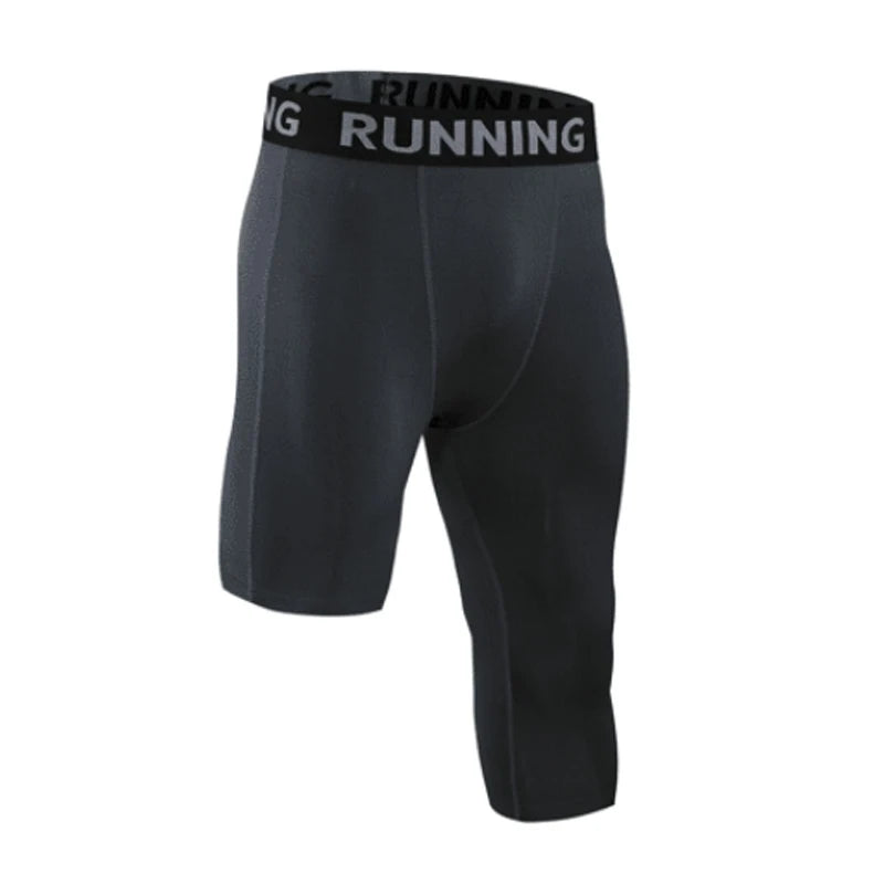 Sports Fitness Pants Men Gym Shorts Workout Tights Running Training Bottoming Shorts Compression Leggings Basketball Sportswear