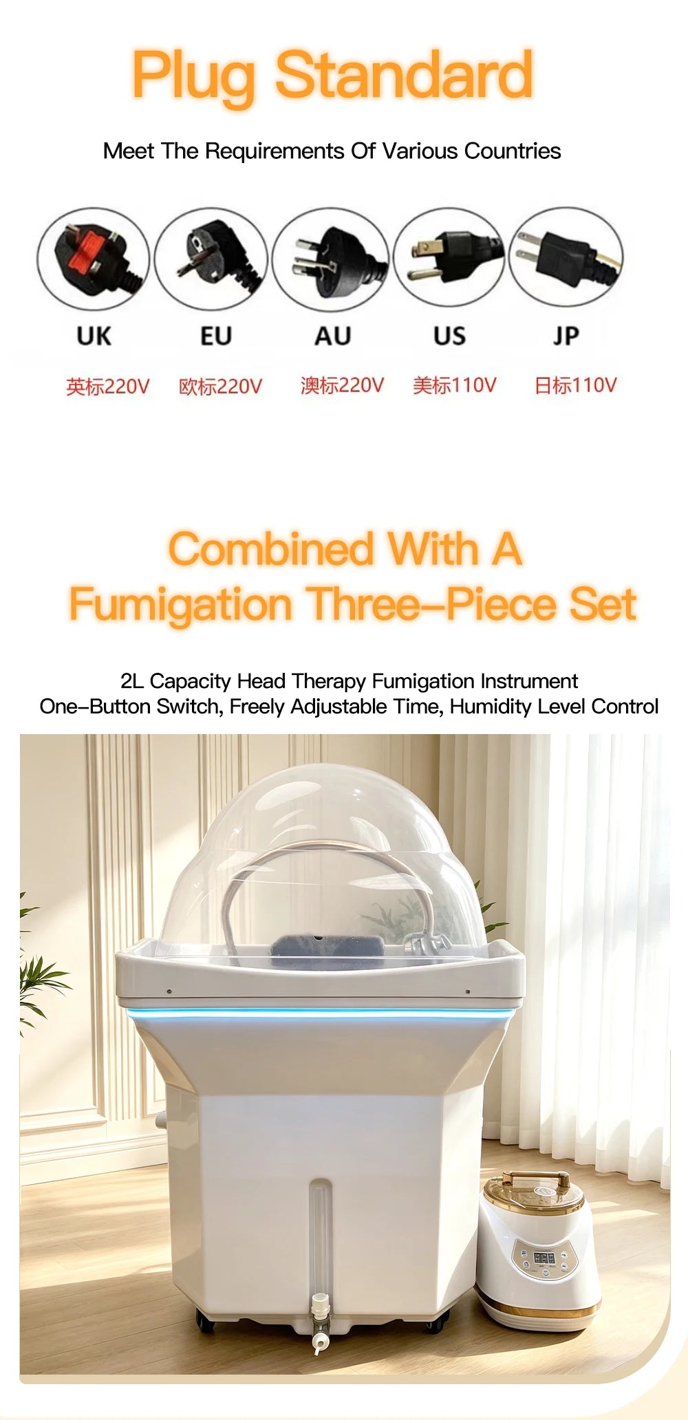 Head SPA Shampoo Basin with 60L Water Storage Tank, Water Heating, No Need to Connect Water Pipe, Head SPA Basin for Massage Bed